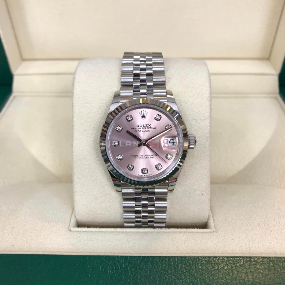 ( Sıfır ) ROLEX Date Just Lady 31 mm 278274 Diamond Dial Jubilee