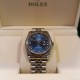 ROLEX Date Just 36 mm Blue Romen Dial 116234 Jubilee