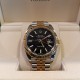 ROLEX Date Just ll Steel And Gold Black Dial 126333 Jubilee