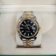 ROLEX Date Just ll Steel And Gold Black Dial 126333 Jubilee