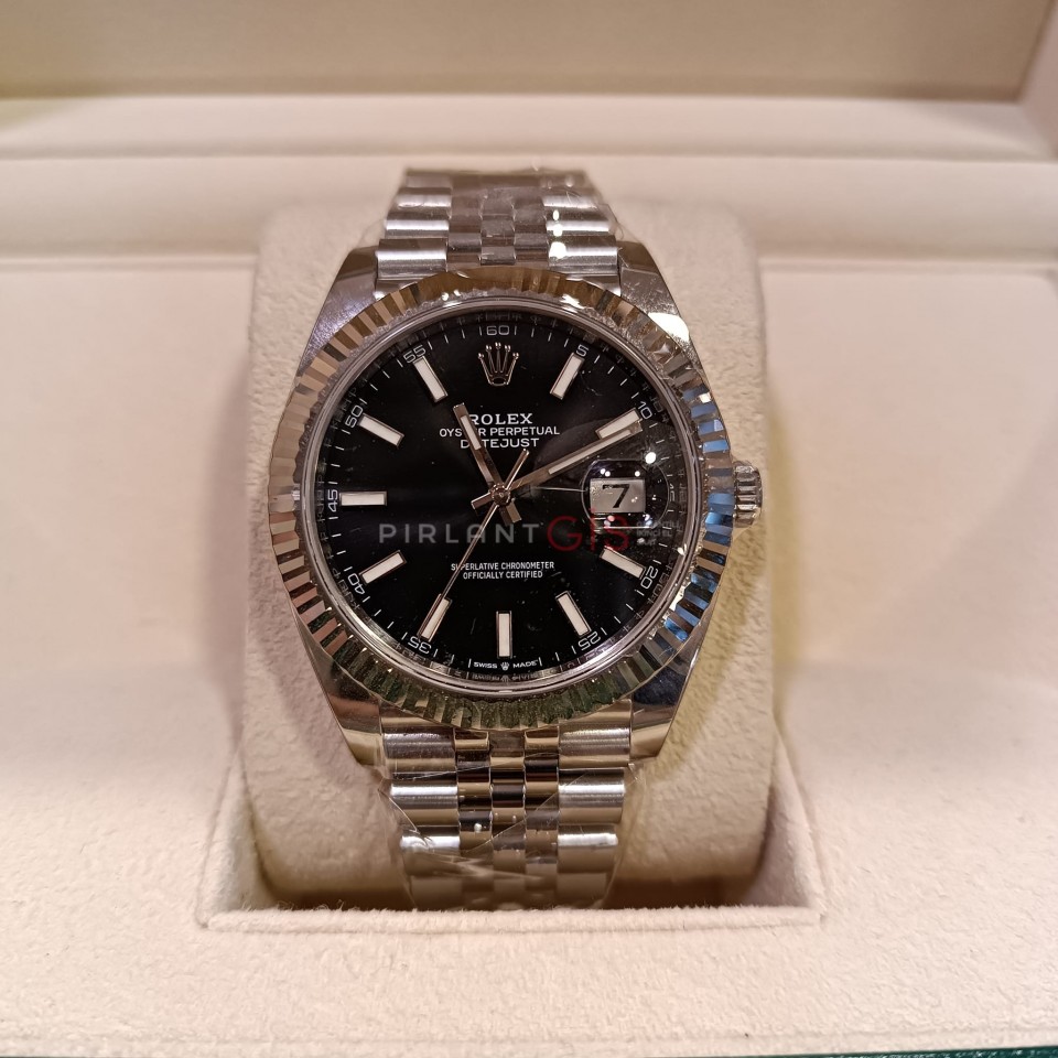 ROLEX Date Just ll 41 mm 126334 Black Dial jubilee