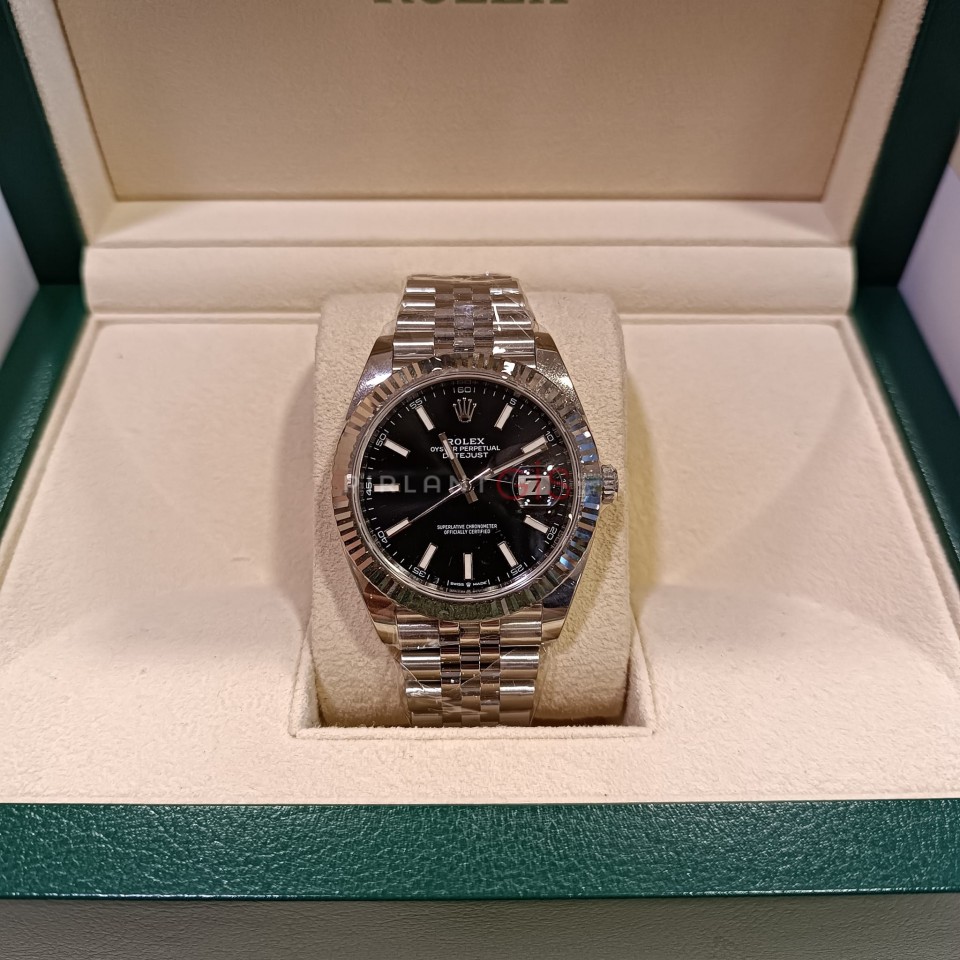 ROLEX Date Just ll 41 mm 126334 Black Dial jubilee