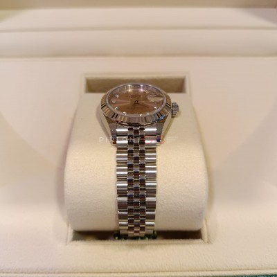 ROLEX Date Just Lady 28 mm 279174 Pink Diamond Dial Jubilee