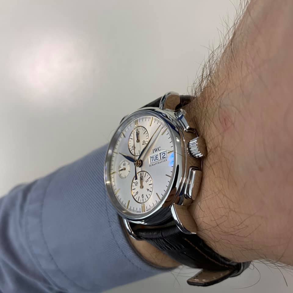 iwc portofino chronograph iw378302 erkek kol saati